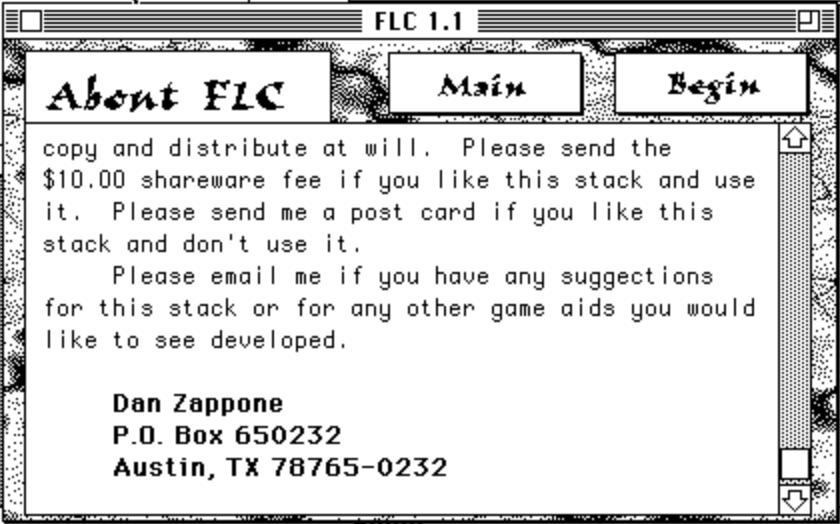 Fantasy Language Creator Hypercard Stack